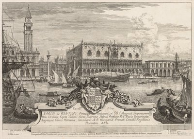Pohledy na Benátky: Piazzetta a Dóžecí palác, 1741. od Michele Marieschi