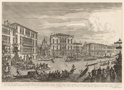 Pohledy na Benátky: Regata od Michele Marieschi