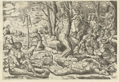 Klanění drzého hada od Michiel Coxie (I) (attributed to)