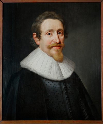 Hugo Grotius, otec mezinárodního práva... od Michiel Jansz. van (attr. to) Mierevelt