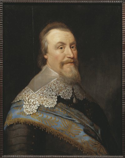 Portrét hraběte Axela Oxenstierna (Oxenstjerna) (1583-1654), Mierevelt (Mierveld, Mireveldt), Michiel Jansz. z, Workshop of. Olej na dřevě. Rozměr: 74 x 57,5 ​​cm. Národní muzeum Stockholm od Michiel Jansz. van (studio of) Miereveld