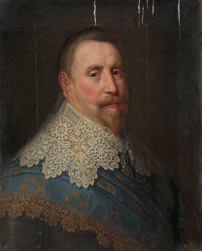 Portrét Gustava II Adolfa (1594-1632), krále Švédska od Michiel Jansz van Mierevelt (copy after)