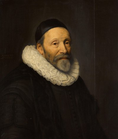 Portrét Johannese Wtenbogaerta (1557-1644) od Michiel Jansz van Mierevelt (workshop of)