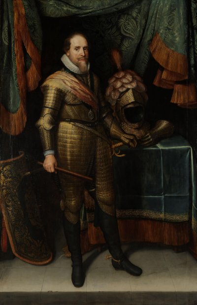 Maurits, princ Oranžský (1567-1625) Portrét Mauritů (1567-1625), prince z Orange od Michiel Jansz van Mierevelt