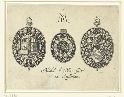 Dvě pouzdra na hodinky a ciferník, c.1620-26 od Michiel Le Blon