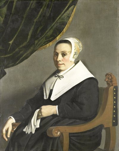 Portrét ženy od Michiel Servaesz (1628-1693) Nouts