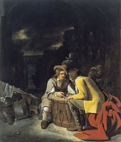 Vojáci hrají kostky od Michiel Sweerts