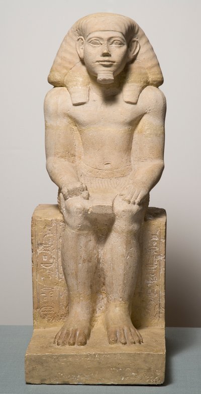 Soška z vápence Hapidefai od Middle Kingdom Egyptian