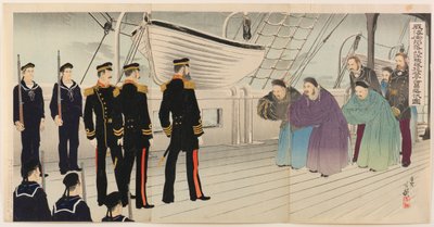 Kapitulace admirála Ding Ruchanga, velitele flotily Beiyang, po pádu Weihaiwei od Migita Toshihide