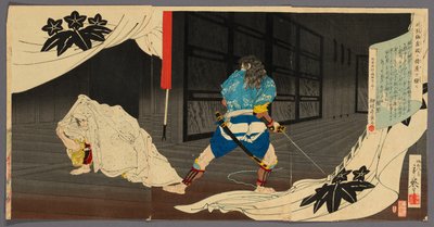 Tokimune (Soga Goro) se vkrádá do Yoritomovy rezidence (Tokimune Kamakura-dono no kariya o sawagasu) od Migita Toshihide