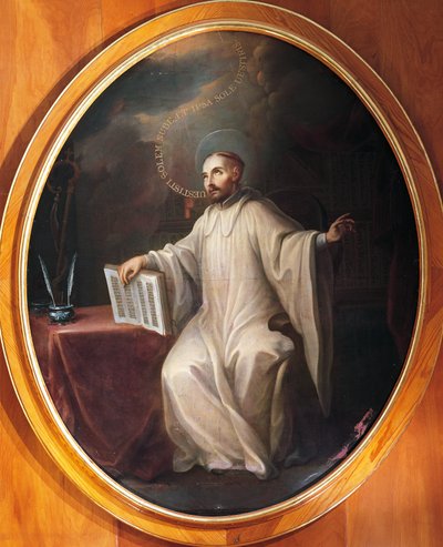 Svatý Bernard z Clairvaux, připisovaný Miguelu Cabrerovi (1695-1768) od Miguel (attr. to) Cabrera