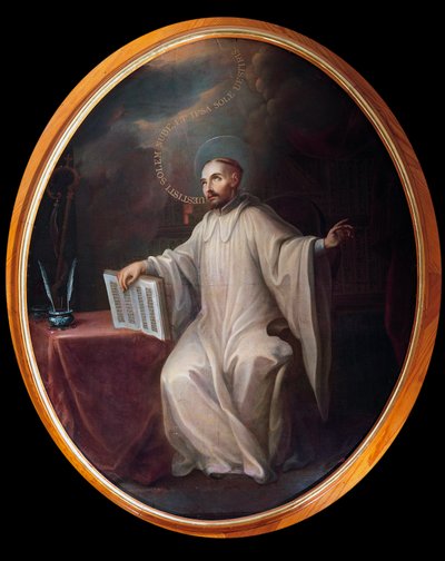 Vyobrazení svatého Bernarda z Clairvaux (1090-1153) od Miguel Cabrera