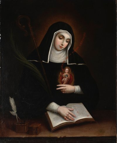 Svatá Gertruda (Santa Gertrudis) od Miguel Cabrera