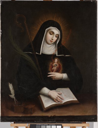 Svatá Gertruda (Santa Gertrudis) od Miguel Cabrera