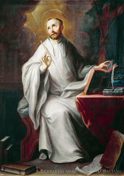 Svatý Bernard od Miguela Cabrery (1695-1768) od Miguel Cabrera
