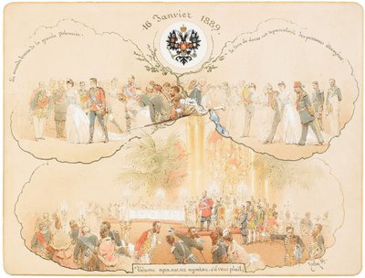 Ples v Heraldickém sále v Zimním paláci, 1889 od Mihaly von Zichy