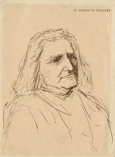 Portrét Franze Liszta 1811-1886, 80. léta 19. století. od Mihály Munkácsy