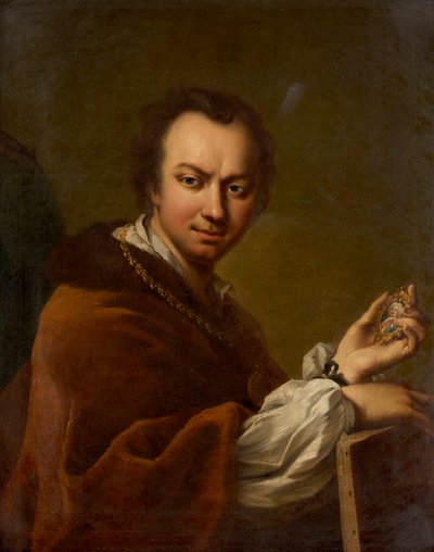 Autoportrét, 1731-1734. od Mijtens
