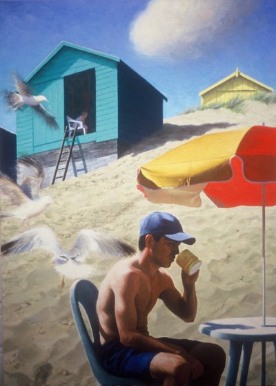 Den u plážových chatek od Mike Briscoe