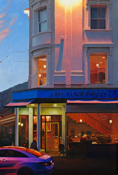 Rendevous, 2017 (olej na plátně) od Mike Briscoe