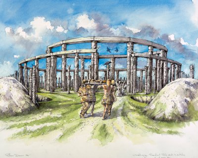 Woodhenge, c25. století před naším letopočtem, c1990-2010 od Mike Seaforth