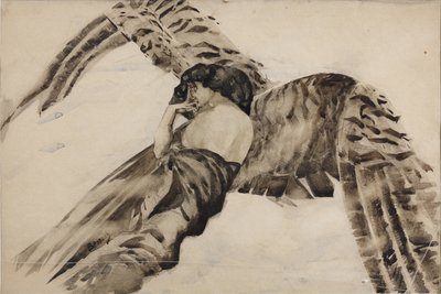 Létající démon, 1890-1891 od Mikhail Aleksandrovich Vrubel