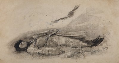 Ilustrace k básni Ismail-Bey od M. Lermontova, 1889-1891 od Mikhail Aleksandrovich Vrubel