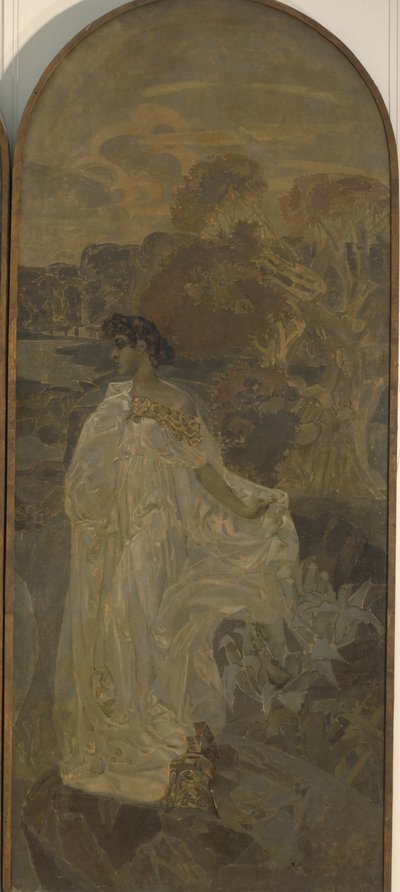Minerva Triptych Soud z Paříže, 1893 od Mikhail Aleksandrovich Vrubel