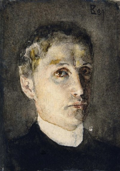 Autoportrét, 1889 od Mikhail Aleksandrovich Vrubel