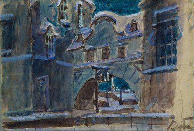 Scénografie k opeře Piková dáma P. Čajkovského, 1901 od Mikhail Aleksandrovich Vrubel