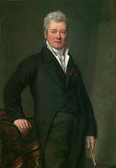 Portrét umělce Fjodora Alexejeva 1753-1824, 1820 od Mikhail Ivanovich Terebenev