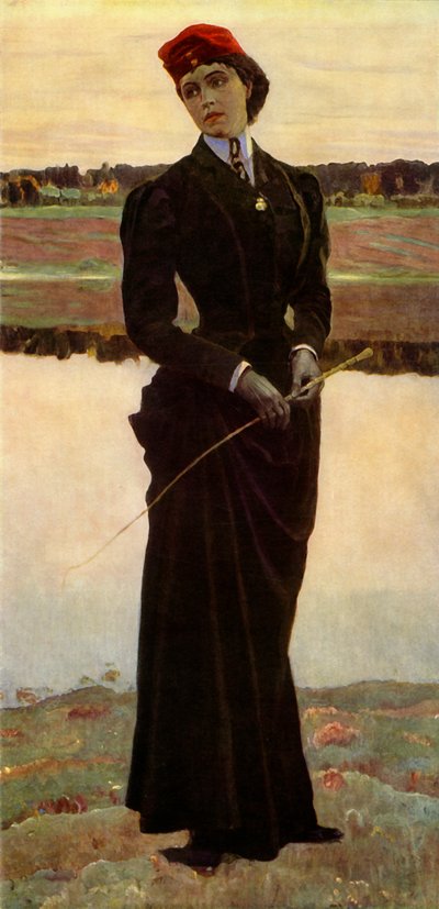portrét Olgy Mihaylovny Nesterové-Shretery, umělcových dcer, 1906, 1965. od Mikhail Nesterov