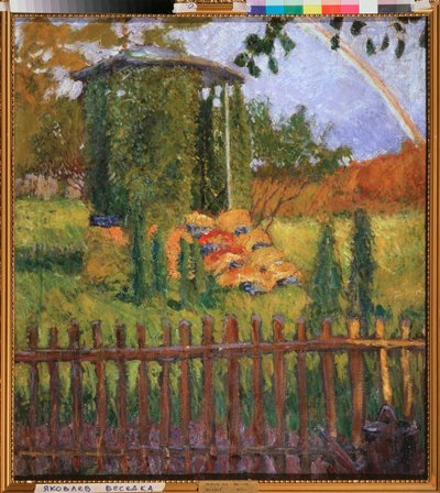 Zahradní altán - obraz Michaila Nikolajeviče Jakovleva (1880-1942), olej na plátně od Mikhail Nikolayevich Yakovlev