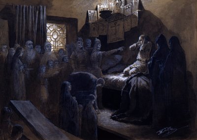 Ivan Hrozný a duchové jeho obětí, 19. nebo začátek 20. století od Mikhail Petrovich Klodt