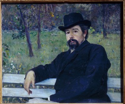 Portrét malíře Nikolaje Alexandroviče Jarošenka od Mikhail Vasilievich Nesterov