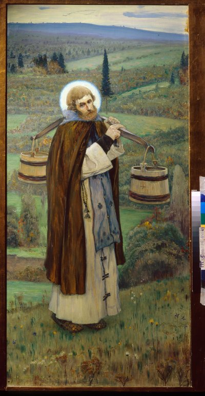 Svatý Sergius“ pracuje od Mikhail Vasilievich Nesterov