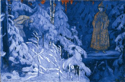 Ivan Susanin dostává vizi Michaila Fjodoroviče, 1906 od Mikhail Vasilievich Nesterov