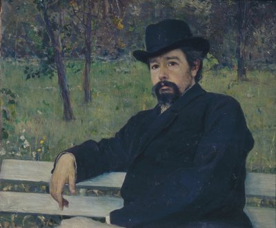 Portrét malíře Nikolaje Alexandroviče Jarošenka 1846-1898, 1897 od Mikhail Vasilievich Nesterov