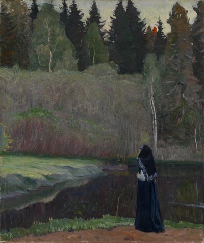Slavík zpívá, 1918 od Mikhail Vasilievich Nesterov