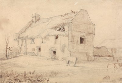 Chata s pasoucími se koňmi od Miles Edmund Cotman