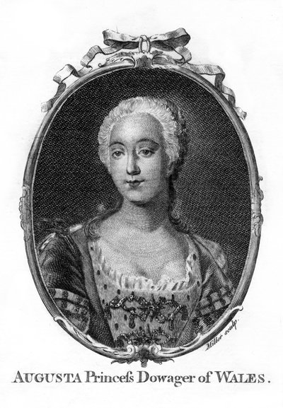Augusta, princezna z Walesu, 1719-1772. od Miller