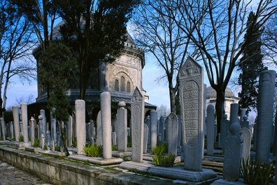Hrobka Suleymana I. Velkolepého (1494-1566), mešita Suleymaniye od Mimar Sinan