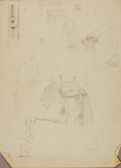 Dromedárské sedlo/studie od Miner Kilbourne Kellogg