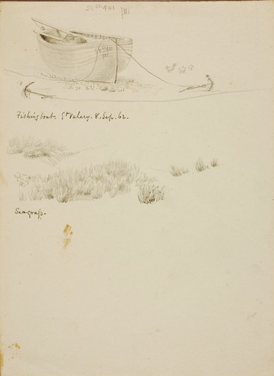 Rybářský člun/Seagrass, St. Valery od Miner Kilbourne Kellogg