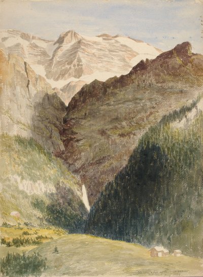 Ledovec a vodopády, 1863. od Miner Kilbourne Kellogg
