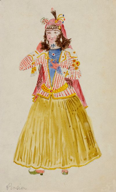 Perská dívka, n.d. od Miner Kilbourne Kellogg