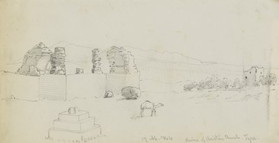 Zřícenina křesťanského kostela, Týr od Miner Kilbourne Kellogg