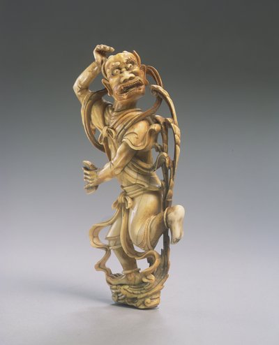 Postava Kui Xing (vyřezávaná slonovina) (viz také 272115) od Ming Dynasty Chinese School