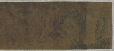 Daoističtí nesmrtelní v horách od Ming Dynasty Chinese School
