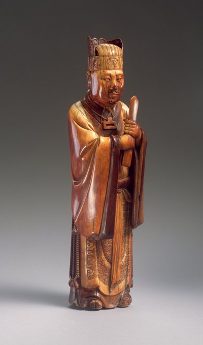 Postava úředníka (vyřezávaná slonovina) (viz také 272119) od Ming Dynasty Chinese School